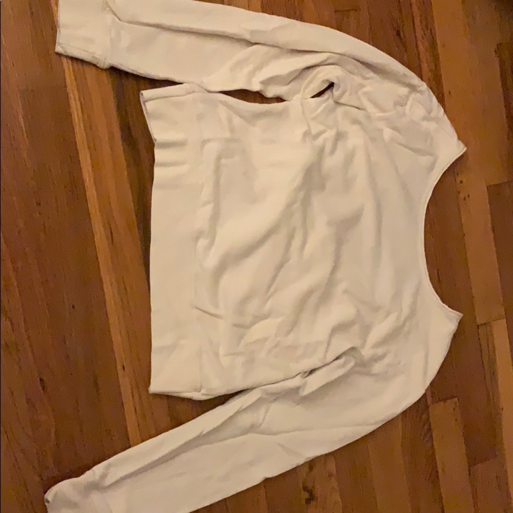 Long sleeve cross back